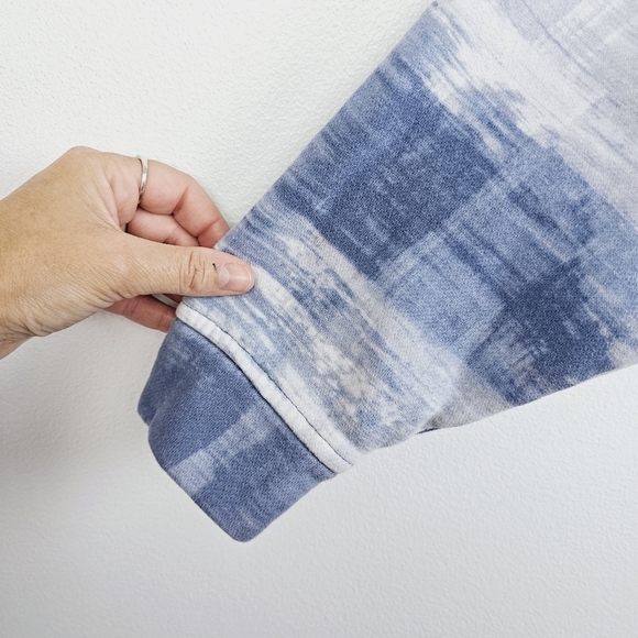 Abercrombie Kids Hooded Cotton Blend Sweatshirt - Blue, White, Gray - Picture 8 of 11